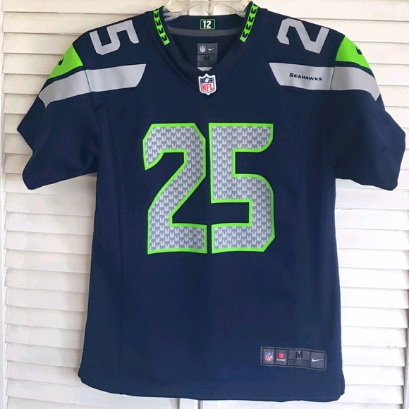 SEATTLE SEAHAWKS 'SHERMAN 25" Jersey, Size Medium - Picture 1 of 9